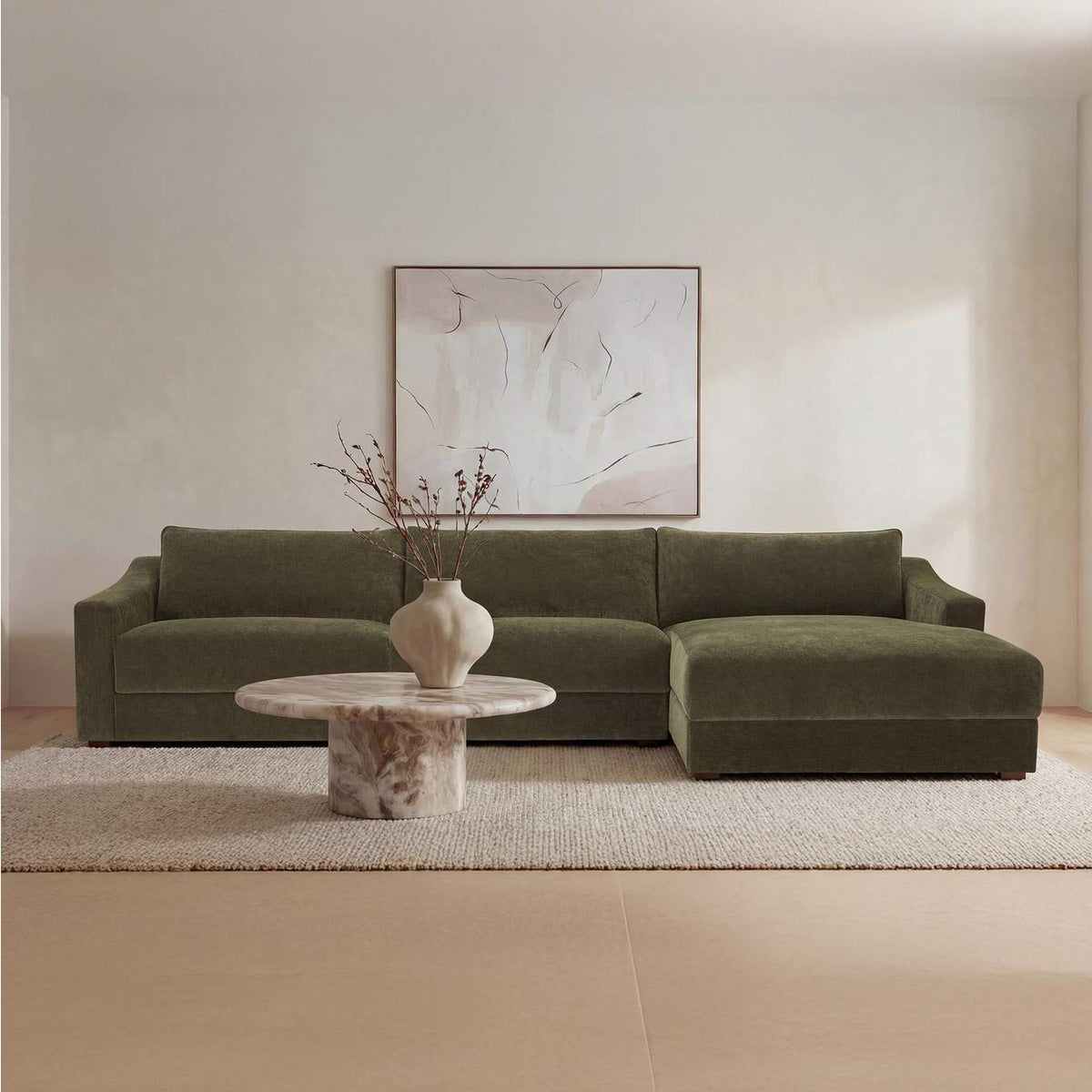 FO-1058-27-R-0 Farrow Sectional Cedar Green Right