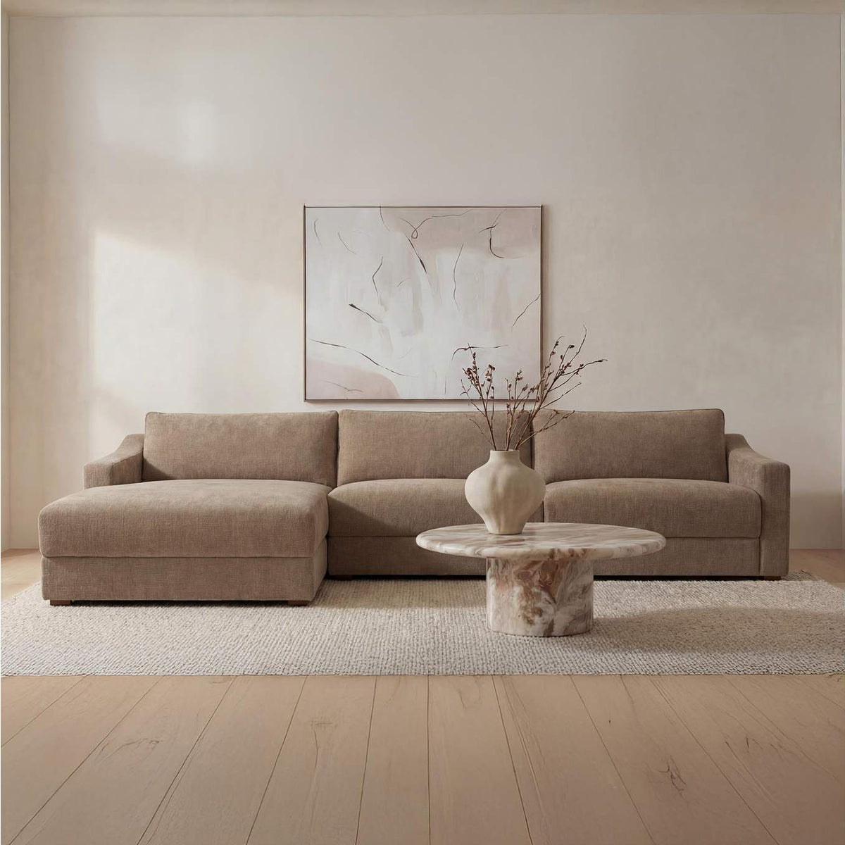 FO-1058-39-L-0 Farrow Sectional Taupe Left