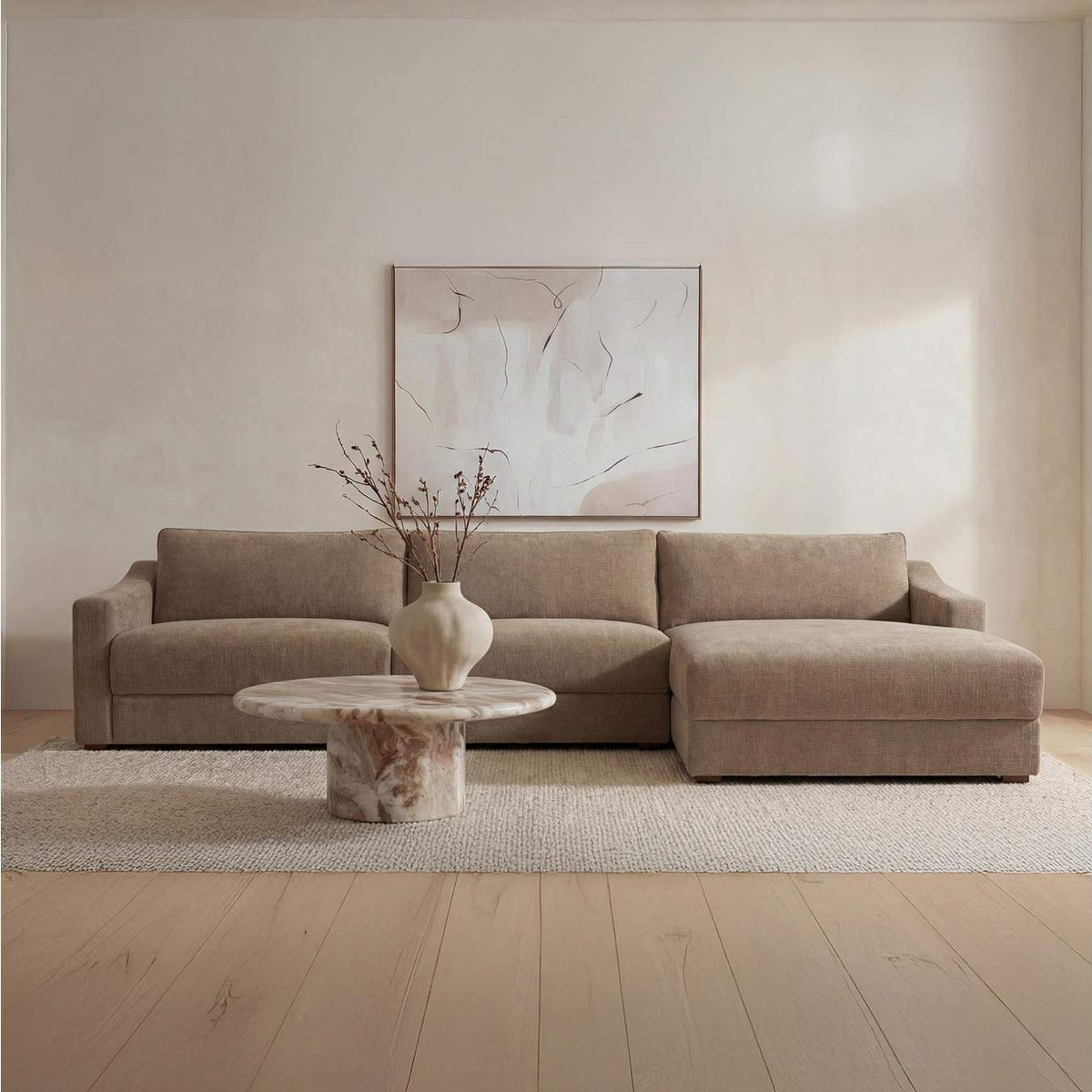 FO-1058-39-R-0 Farrow Sectional Taupe Right