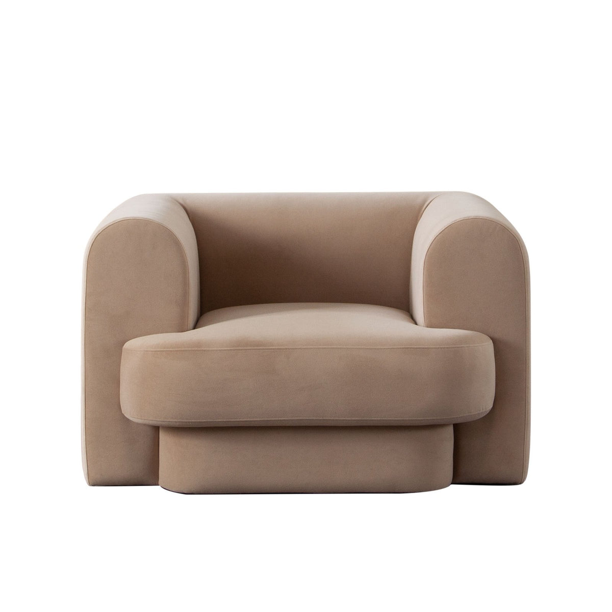 Form Chair in Camel Performance Velvet