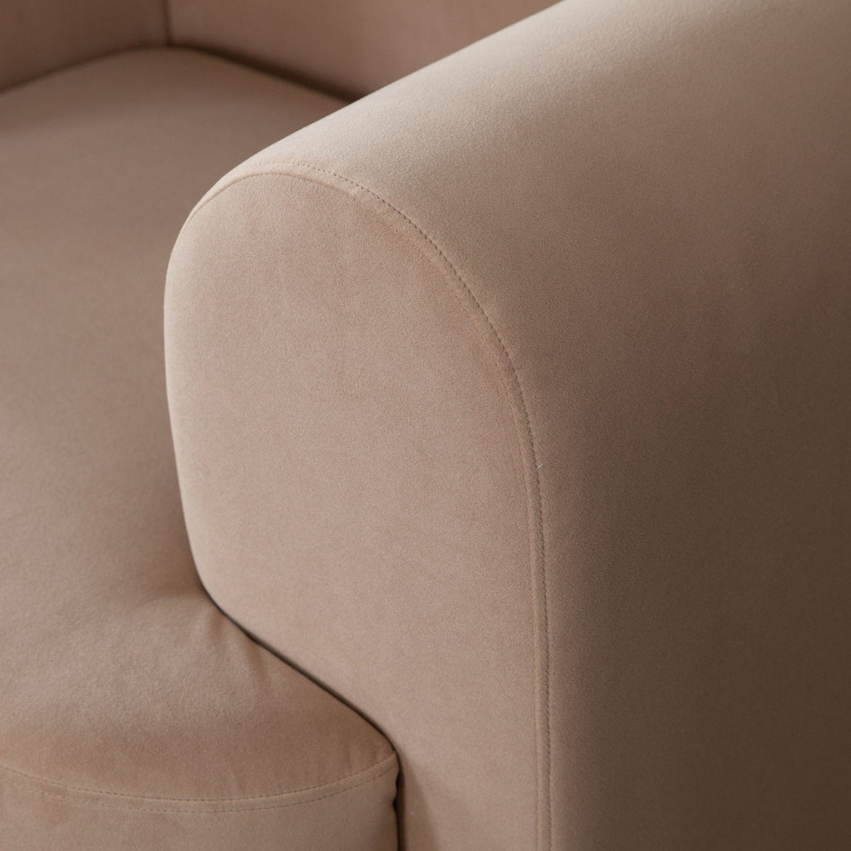 Form Chair in Camel Performance Velvet