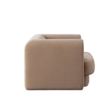 Form Chair in Camel Performance Velvet