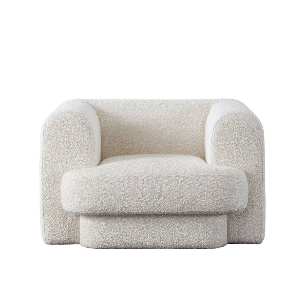 Form Chair in Ivory Boucle Fabric