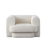 Form Chair in Ivory Boucle Fabric