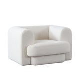 Form Chair in Ivory Boucle Fabric