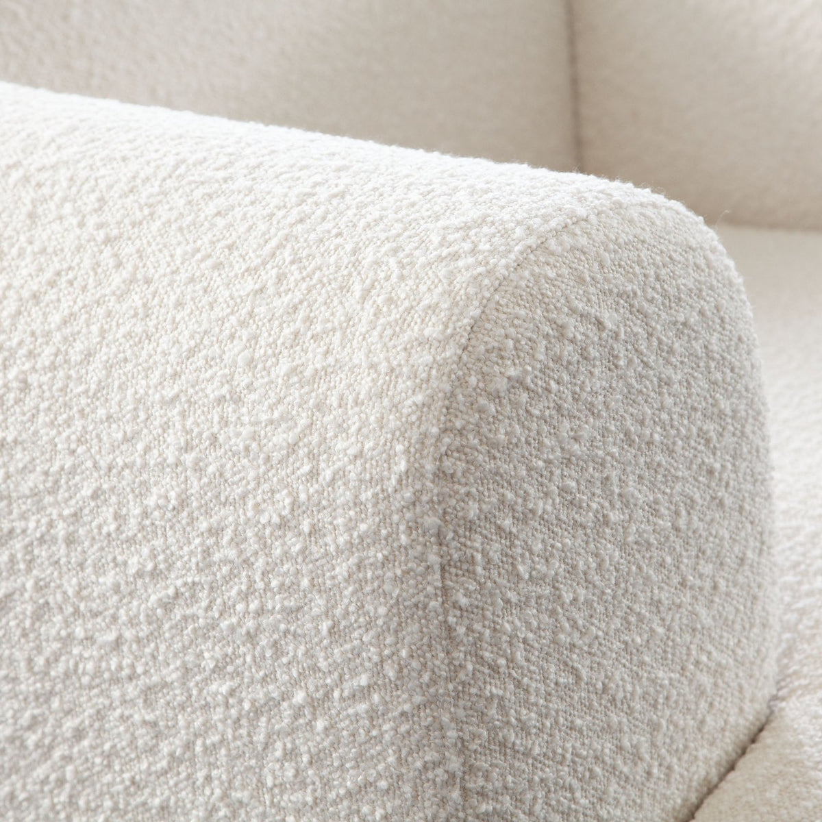 Form Chair in Ivory Boucle Fabric