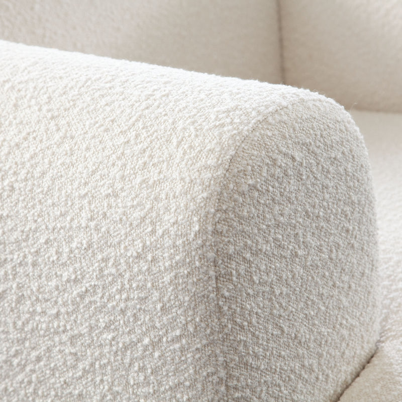 Form Chair in Ivory Boucle Fabric