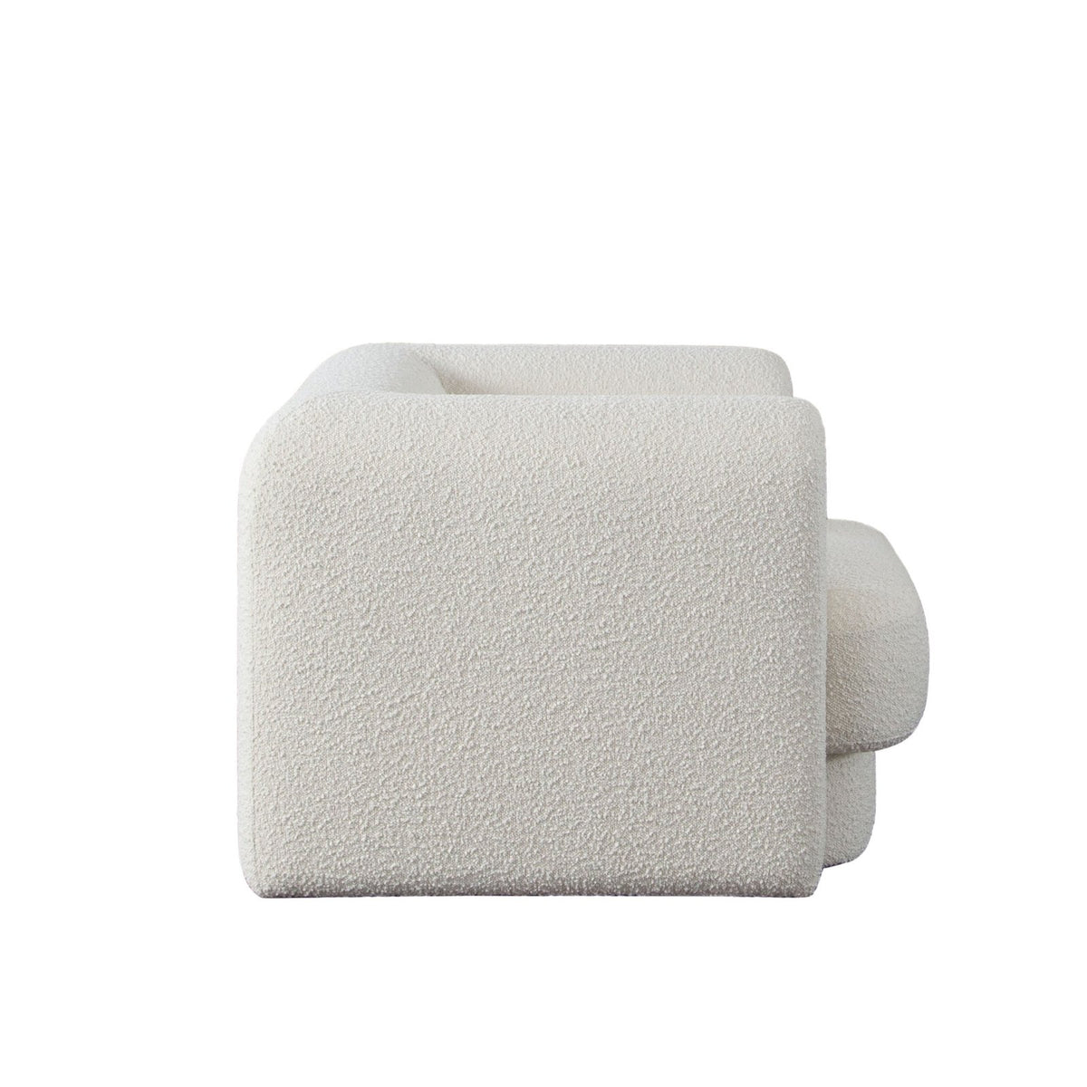 Form Chair in Ivory Boucle Fabric