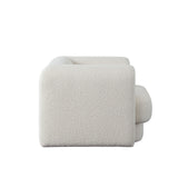Form Chair in Ivory Boucle Fabric