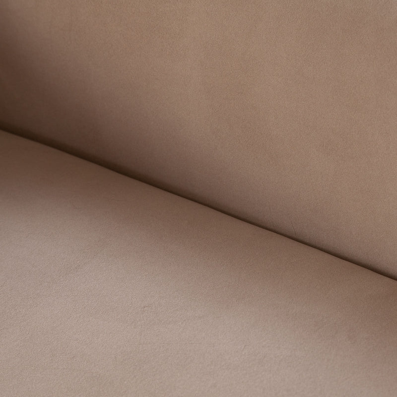 Form Sofa in Camel Performance Velvet w/ (2) Accent Pillow Balls