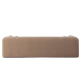 Form Sofa in Camel Performance Velvet w/ (2) Accent Pillow Balls