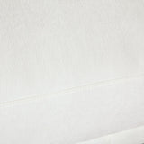 Fox Oval Accent Bench in White Performance Fabric