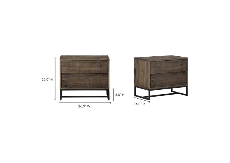 FR-1013-21 Elena Nightstand Light Brown