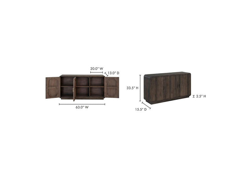 FR-1023-29 Monterey Sideboard Aged Brown