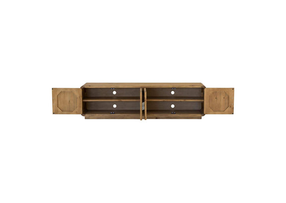 FR-1027-21 Monterey Media Cabinet Rustic Blonde