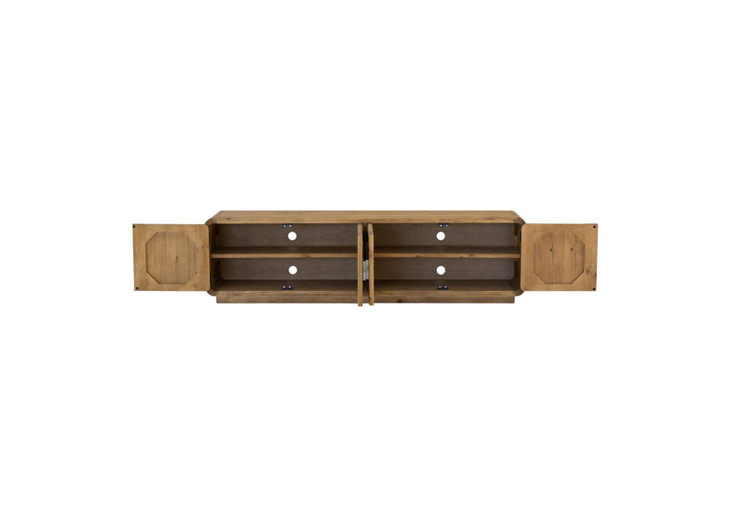 FR-1027-21 Monterey Media Cabinet Rustic Blonde