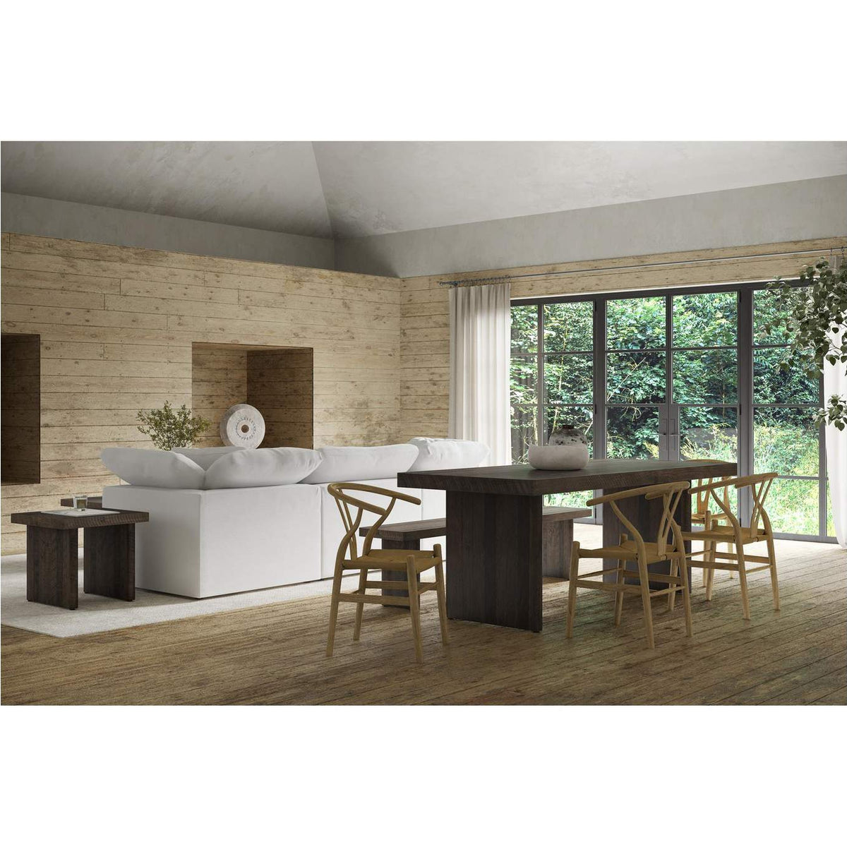 FR-1028-29 Monterey Bench Aged Brown