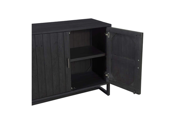 FR-1035-02 Sierra 2 Door Cabinet Black