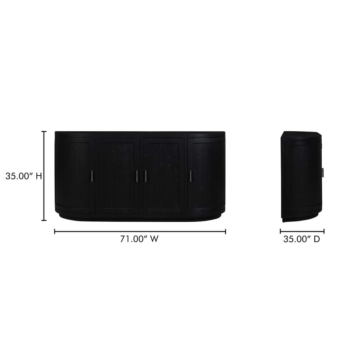 FR-1044-02 Nicola Sideboard Black