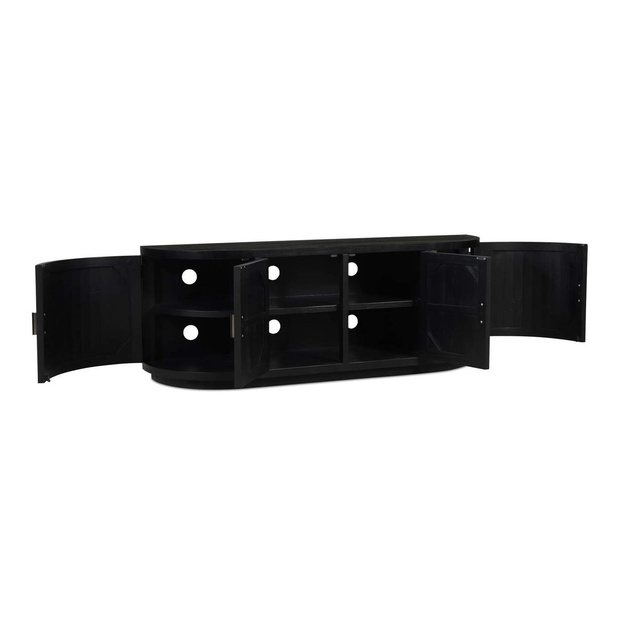 FR-1045-02 Nicola Media Cabinet Black