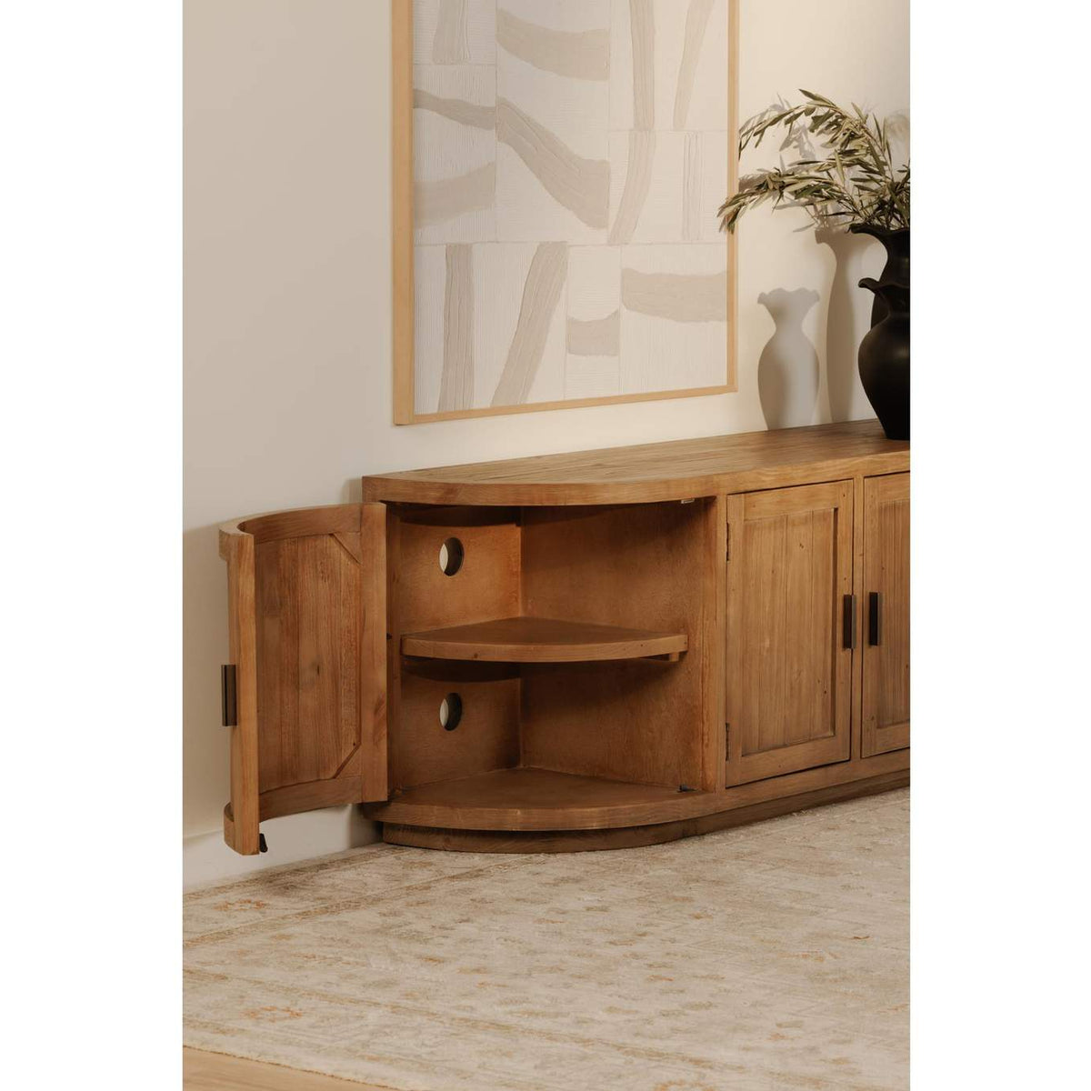FR-1045-23 Nicola Media Cabinet Natural