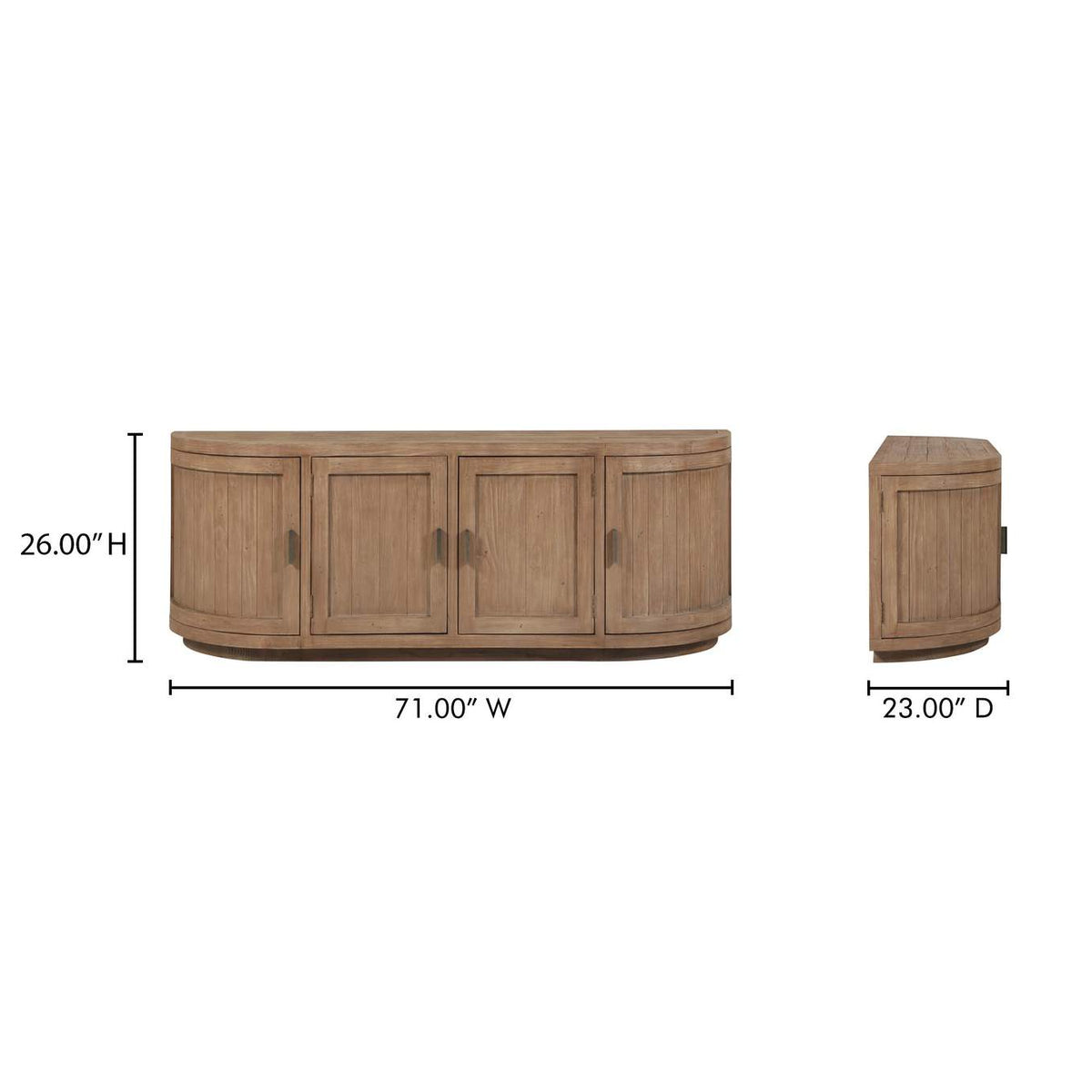 FR-1045-23 Nicola Media Cabinet Natural