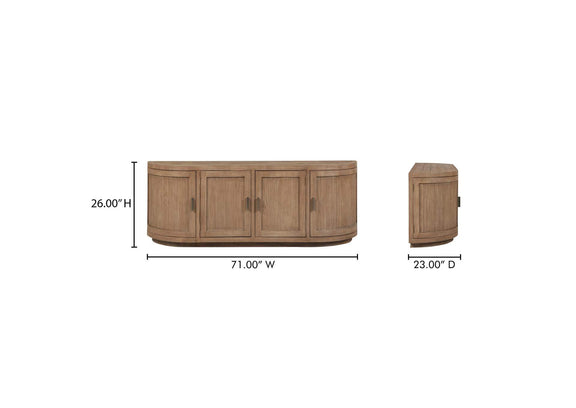 FR-1045-23 Nicola Media Cabinet Natural