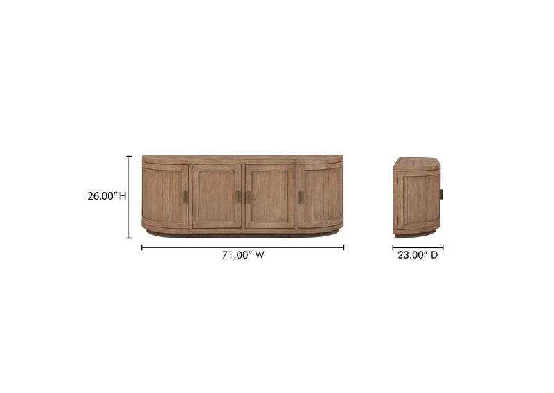 FR-1045-23 Nicola Media Cabinet Natural