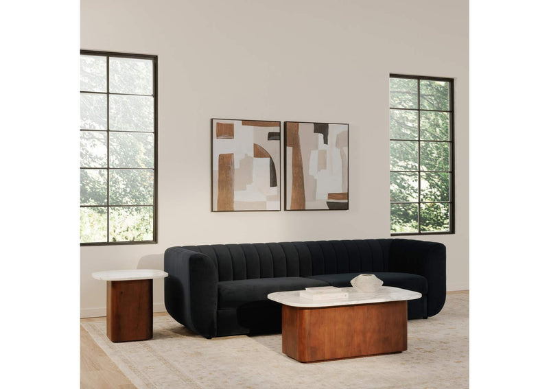 GK-1129-18-0 Dash Coffee Table White Calcatta Marble