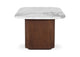GK-1130-18-0 Dash Accent Table White Calacatta Marble