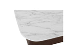 GK-1130-18-0 Dash Accent Table White Calacatta Marble