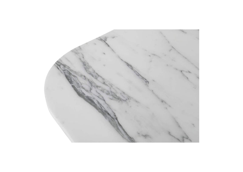 GK-1130-18-0 Dash Accent Table White Calacatta Marble