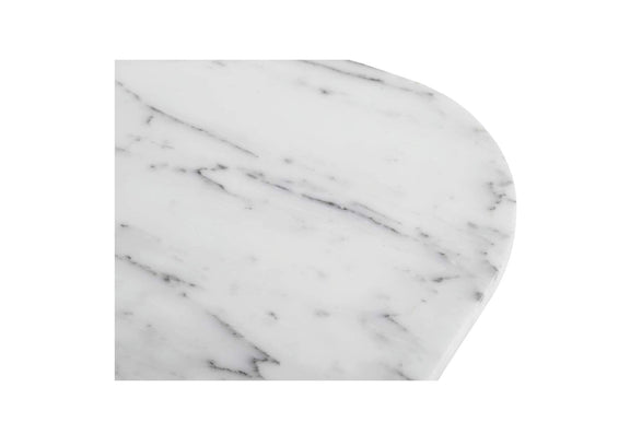 GK-1130-18-0 Dash Accent Table White Calacatta Marble