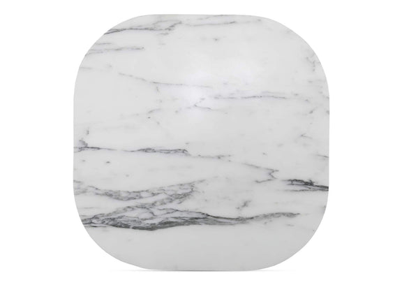 GK-1130-18-0 Dash Accent Table White Calacatta Marble