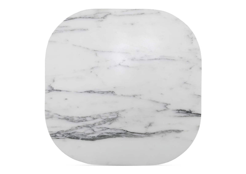 GK-1130-18-0 Dash Accent Table White Calacatta Marble
