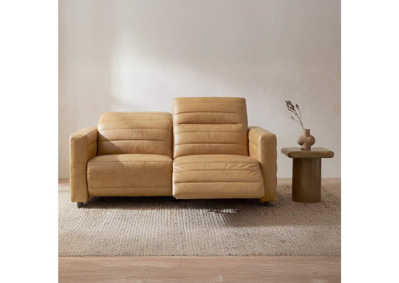 GO-1011-40-0 Juno Power Recliner Sofa Tan Leather