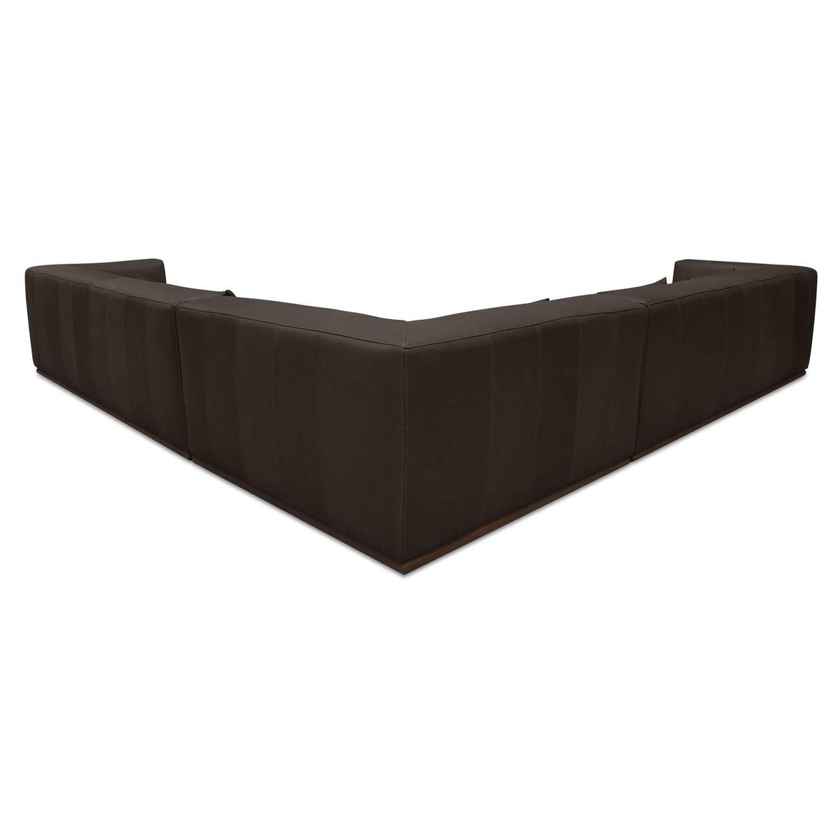 GO-1016-20-0 Clove L - Shaped Sectional Deep Brown