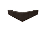 GO-1016-20-0 Clove L - Shaped Sectional Deep Brown