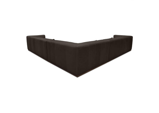 GO-1016-20-0 Clove L - Shaped Sectional Deep Brown