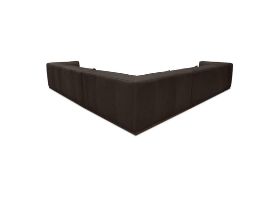 GO-1016-20-0 Clove L - Shaped Sectional Deep Brown
