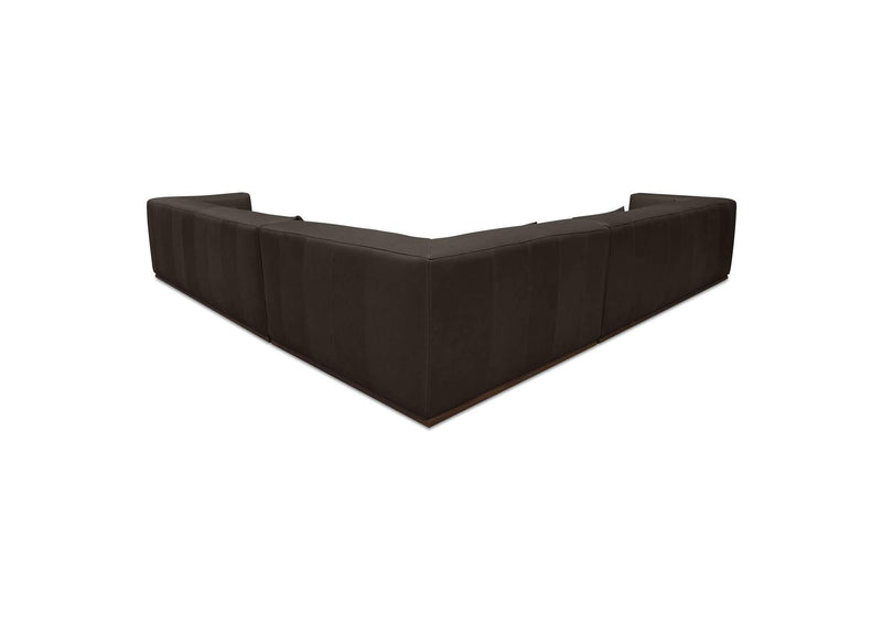 GO-1016-20-0 Clove L - Shaped Sectional Deep Brown