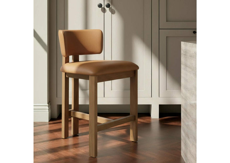 GO-1024-03 Morel Counter Stool Brown Leather