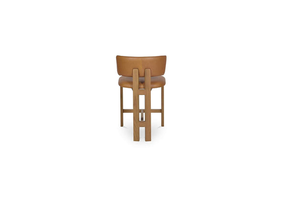 GO-1024-03 Morel Counter Stool Brown Leather