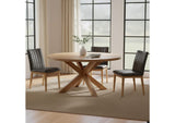 GO-1028-03 Demi Dining Chair Brown Leather - Set of Two