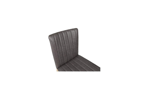 GO-1028-03 Demi Dining Chair Brown Leather - Set of Two