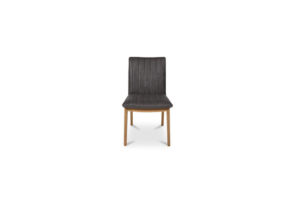 GO-1028-03 Demi Dining Chair Brown Leather - Set of Two