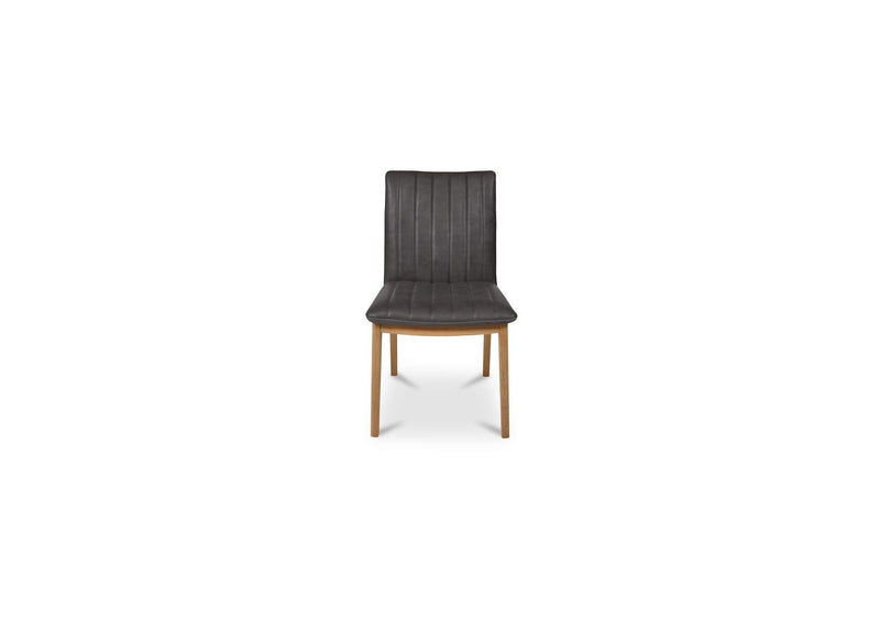 GO-1028-03 Demi Dining Chair Brown Leather - Set of Two