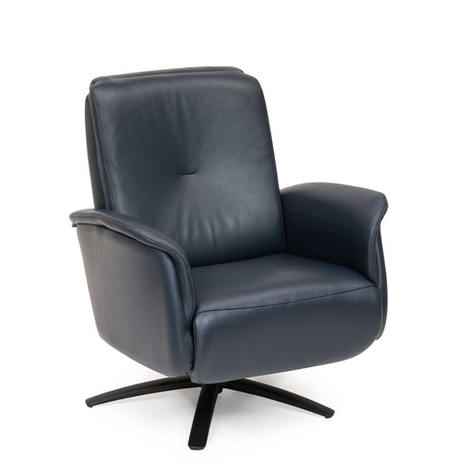 CLUB RELAX 8011 SWIVEL PUSHBACK LEATHER RECLINER