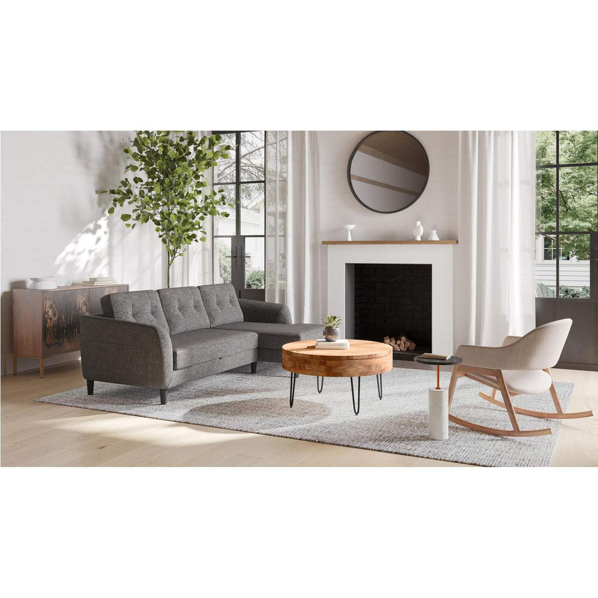 GZ-1020-02-0 Dusk Accent Table Black