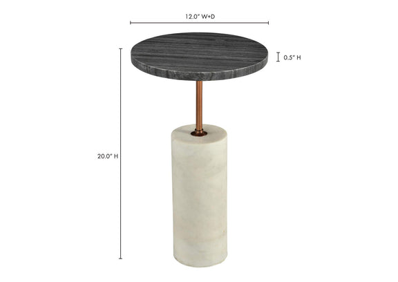 GZ-1020-02-0 Dusk Accent Table Black